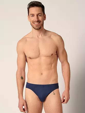 HUBER | Brasil Slip confezione da 3 blu nero selection | blau